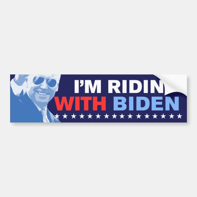 Jag är Ridin med Biden 2024 Bildekal (Framsidan)