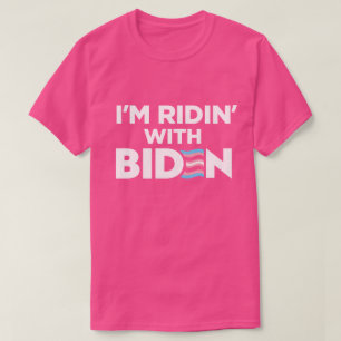 Jag är Ridin med Biden 2024 LGBTQ Transgender T Shirt