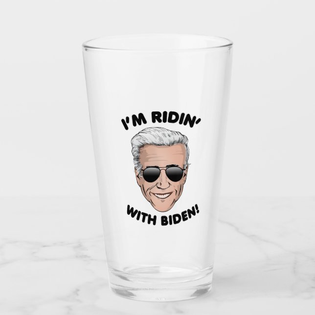 Jag är Ridin med Biden Glaskopp (Framsida)