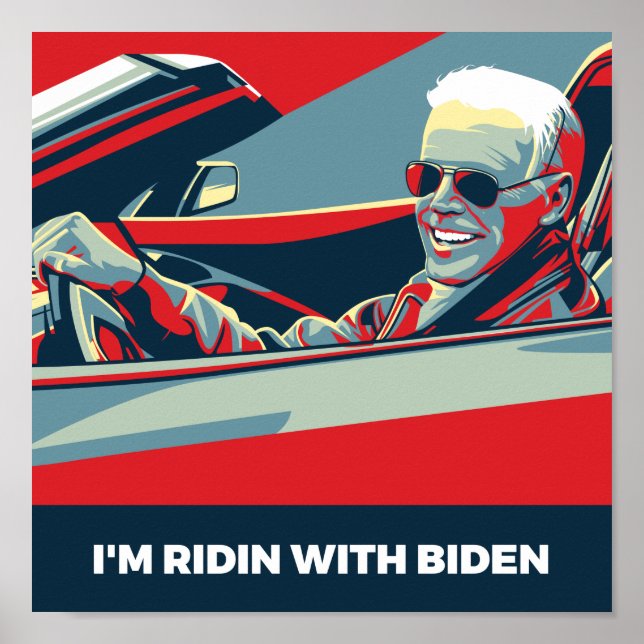 JAG ÄR RIDIN MED BIDEN POSTER (Framsidan)