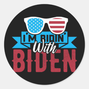 Jag är Ridin med Biden Runt Klistermärke