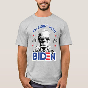 JAG ÄR RIDIN MED BIDEN T SHIRT