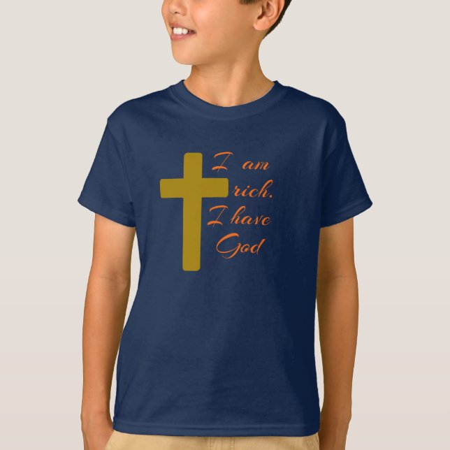 Jag är RIK. JAG HAR GÅTT. T Shirt (Framsida)
