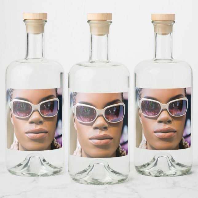 Jag är riktigt vacker spritflaskor etikett (Flaskor)