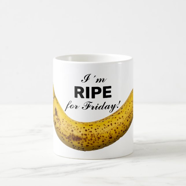 Jag är RIPE för Fredag! Kaffemugg (Center)