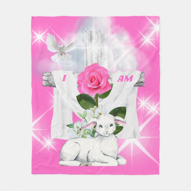 Jag är Risen Fleece Blanket (Framsidan)