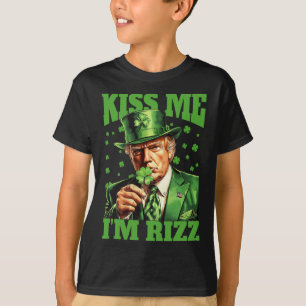 Jag är Rizz Trump St patricks day Irish Lucky T Shirt