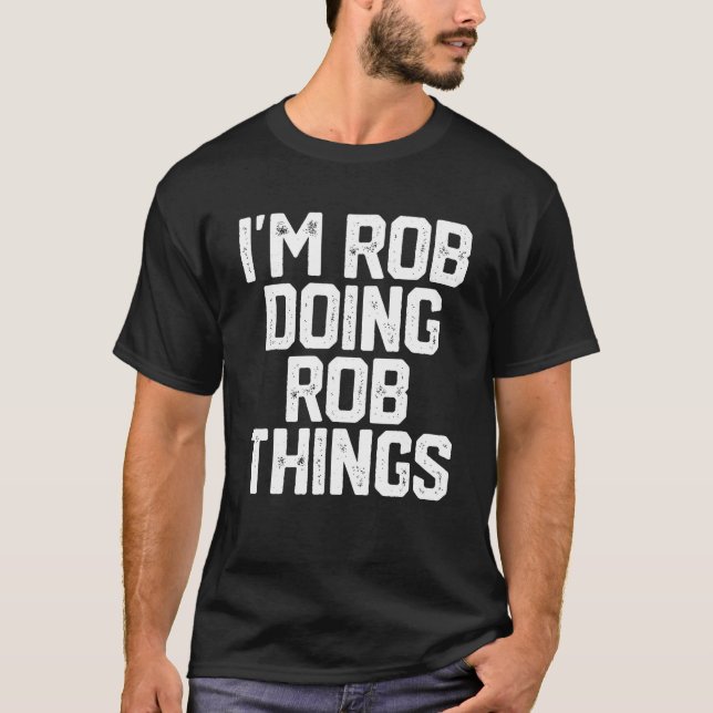 JAG ÄR ROB DOS ROB SAK Birthday Gift Manar Pappa T Shirt (Framsida)
