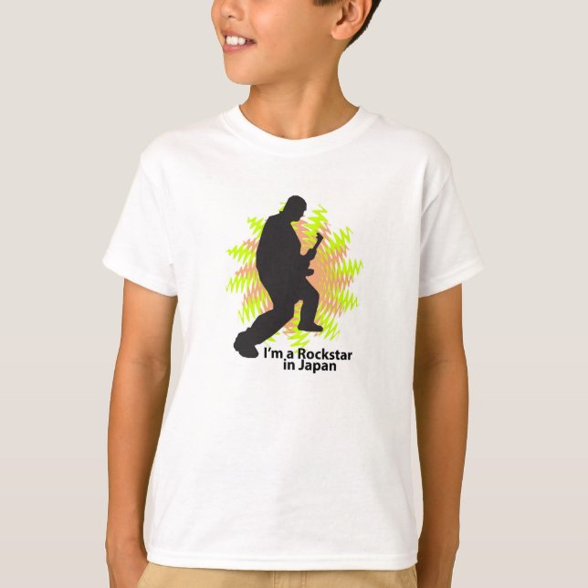 Jag är Rockstar i Japan Tee Shirt (Framsida)