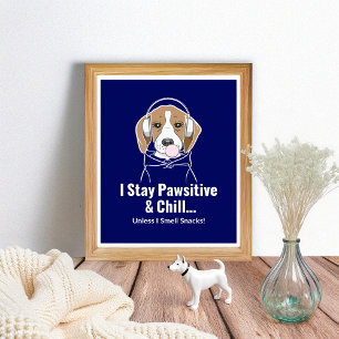 Jag är Rolig hund... och Chill Beagle. Poster