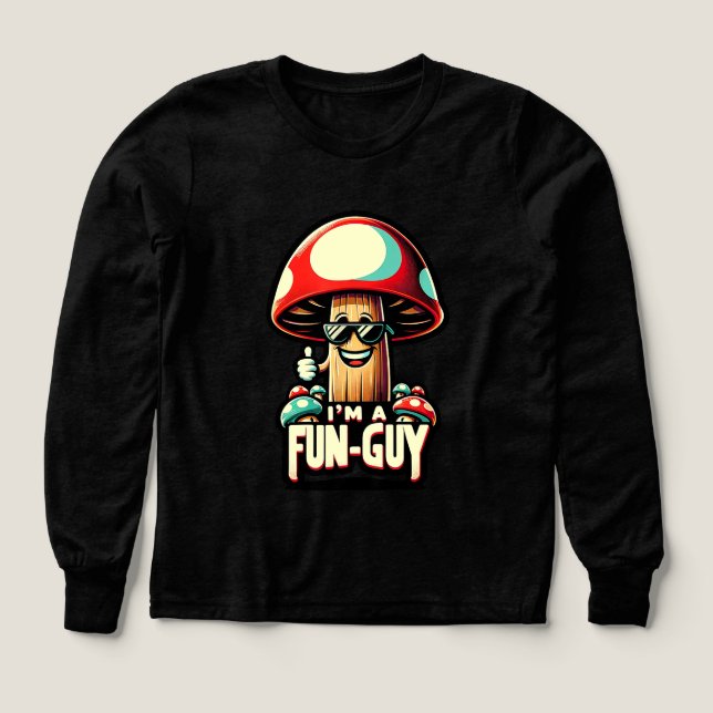 Jag är ROLIGT GUY'Amusing Mushroom Enthusiast's Fu T Shirt (Design framsida)