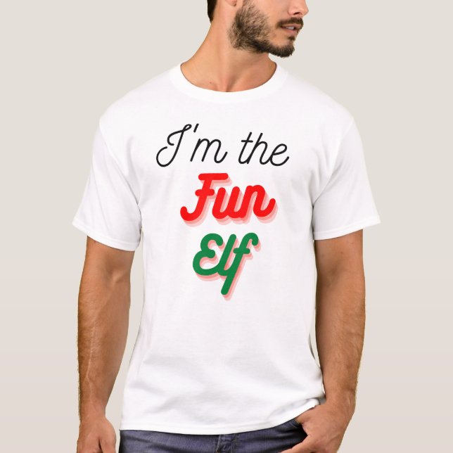 Jag är Roligten Elf | Funny Joke-jul T Shirt (Framsida)