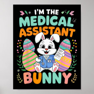 Jag är Roligten i den medicinska Istant Bunny Påsk Poster