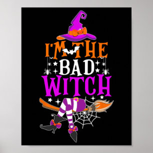 Jag är Roligten Witch Halloween Costume Poster