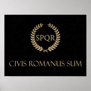Jag är romersk medborgare - Civis Romanus Sum Poster