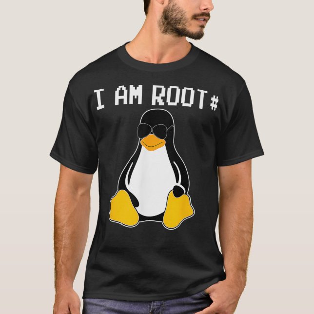 Jag är Root Programmer SysAdmin T Shirt (Framsida)