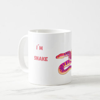 Jag är Rosa Snake Kaffemugg