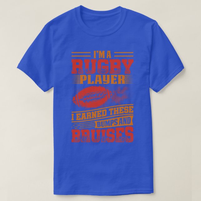 Jag är Rugby-spelare T Shirt (Design framsida)