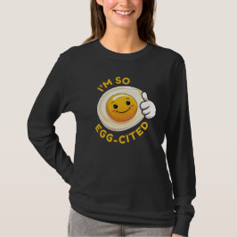 Jag är så ägg-exalterad! Rolig söt ägg-pun-tröja T Shirt