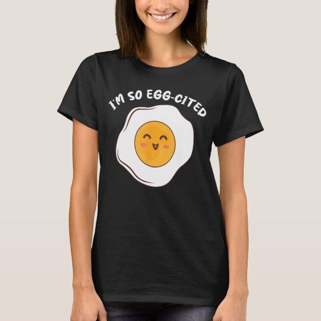 Jag är så äggkokt, frukost Ägg Cute Fried Egg T Shirt (Framsida)