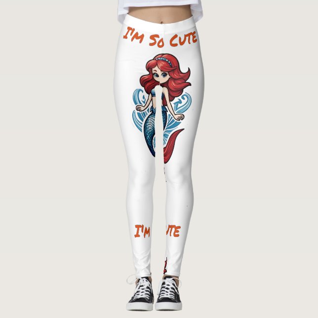 Jag är så akut Sjöjungfru Thunder_Cove Leggings (Framsida)