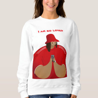 Jag är så älskad - Snyggt Girl i Red T Shirt