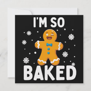Jag är så bakad Gingerbread Man Julbakelse Bake Julkort