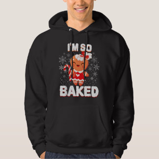 Jag är så bakad pepparkaksgubbe jul rolig kaka hoodie