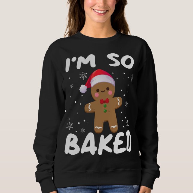 Jag är så Baked Pepparkaksgubbe jultomten T Shirt (Framsida)