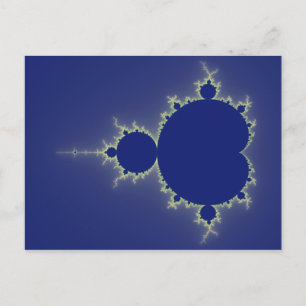 Jag är så blå - Fractal Vykort