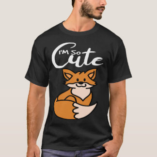 Jag är så Cute Fox Girl T Shirt