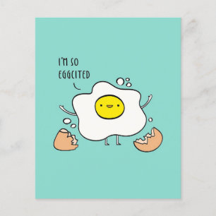 Jag är så Egg Cated Funny Eggs   Bidrag till Stude Flygblad