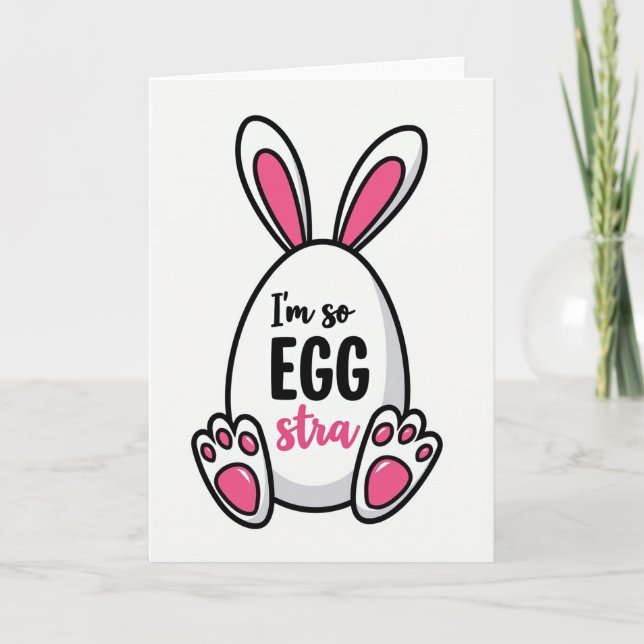 Jag är så extraroligt ägg-kort kort (Framsida)
