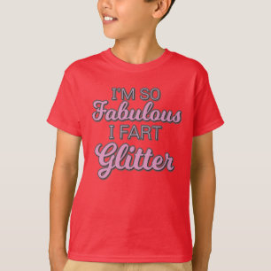 Jag är så Fabulous jag Fart Glitter Gay pride T Shirt