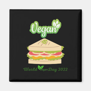 Jag är så färsk Vegan Day 2022 Sticker1 Magnet
