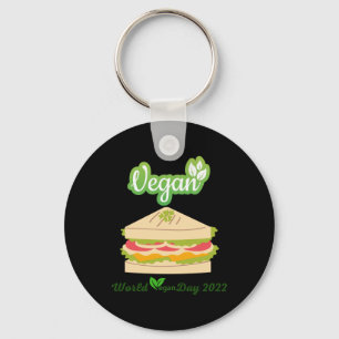 Jag är så färsk Vegan Day 2022 Sticker1 Nyckelring