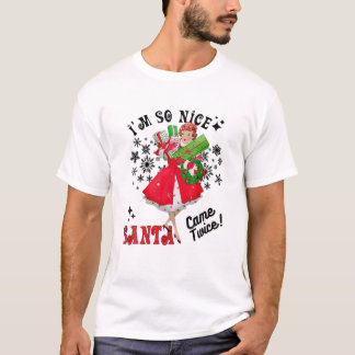 Jag är så fin Santa Came Twice T Shirt