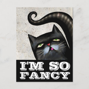 JAG ÄR SÅ FINARE BLACK CAT-KORT VYKORT