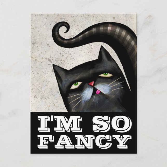 JAG ÄR SÅ FINARE BLACK CAT-KORT VYKORT (Framsida)
