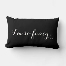 Jag är så Finare - Black & White Pillow Lumbarkudde