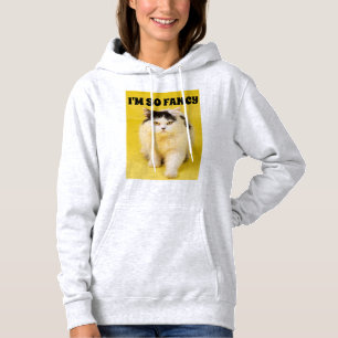 JAG ÄR SÅ FINARE CAT WOMENS GIRLS HOODIES T SHIRT
