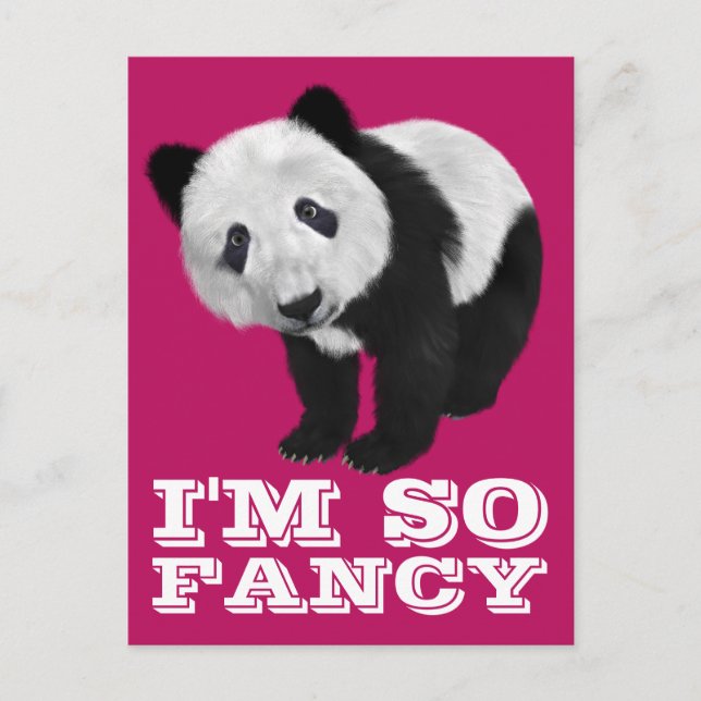 JAG ÄR SÅ FINARE PANDA BEAR POSTCARD VYKORT (Framsida)