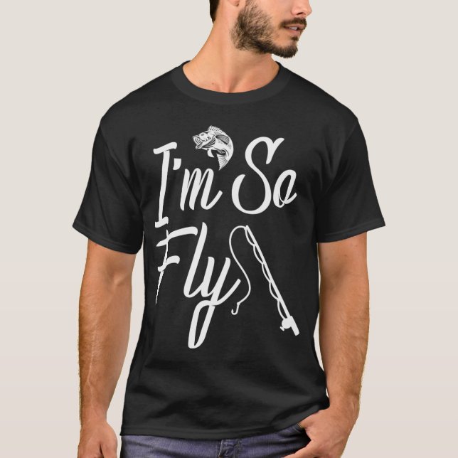 Jag är så flugfiske t shirt (Framsida)