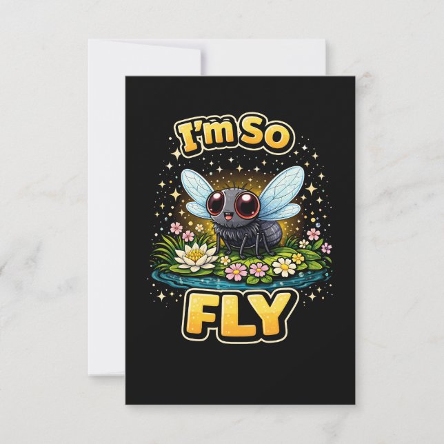 Jag är så fly tack kort (Framsida)