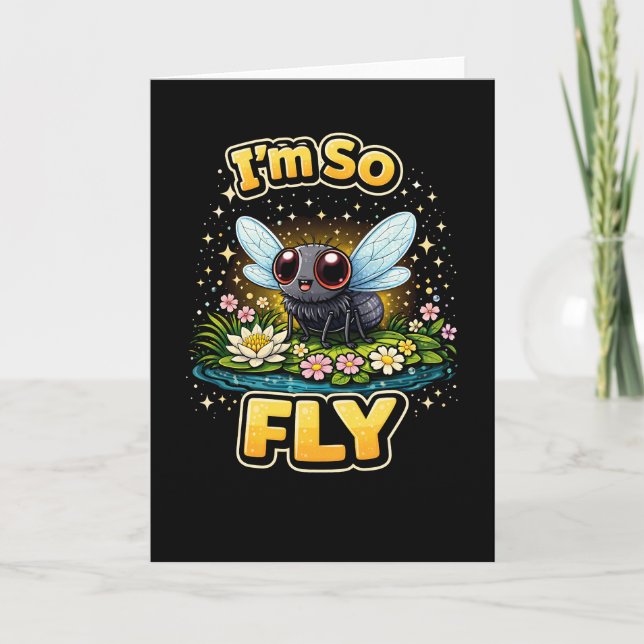 Jag är så flygvacker helgkort (Framsida)