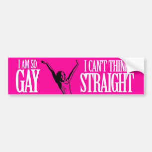 JAG ÄR SÅ GAY ATT JAG KAN INTE TÄNKA KLART -.png Bildekal