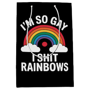 Jag är så gay regnbågar rolig LGBTQ Pride-anhängar