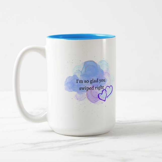 Jag är så glad att du snurrade höger mugg (Vänster)