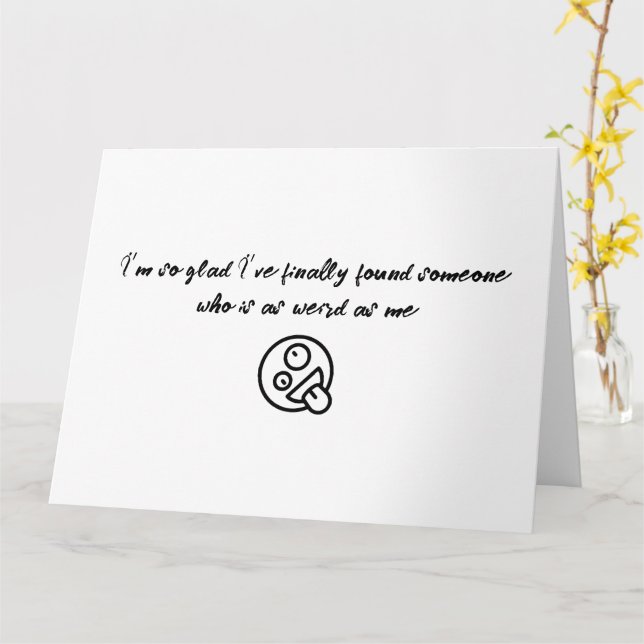 Jag är så glad att jag äntligen hittat någon Alla  Kort (Gul blomma)