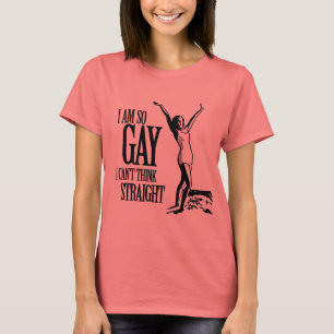 Jag är så glad att jag inte kan Tänka Rak T-shirt